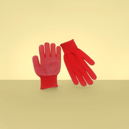 Red anti-slip gloves, thickened and wear-resistant, for work, labor protection, hand protection, suitable for both men and women Red anti-slip gloves, thickened and wear-resistant, for work, labor protection, hand protection, suitable for both men and women